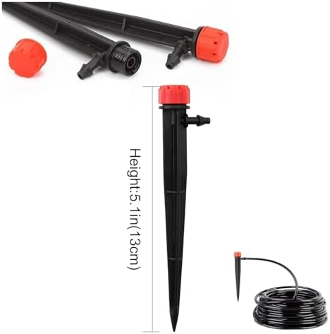 Irrigation System forgarden 50pcs Drip Emitters 1/4" Drip Irrigation Tubing 360° Adjustable Water Flow Drippers Garden Irrigation Garden Sprinkler - Image 4