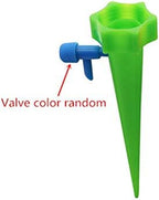 Garden Lawn Sprinkler Irrigation System DIY Automatic Dripper Spike Plant Waterer with Adjustable Valve Drip Irrigation System Indoor Office Watering Tools 12 Pieces (Color : Green) - Image 2