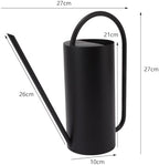 Plants Watering Can - 1500ml Large Capacity Stainless Steel Kettle for Indoor Outdoor Bonsai Plants and Garden - Long Spout Gardening Supplies (Black) - Image 3