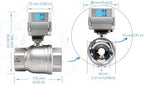 1-1/2 inch DN40 110-230VAC Normally Closed Stainless Steel 304/CF8 Motorized Electrical Ball Valve With U.S. Plug - Image 4