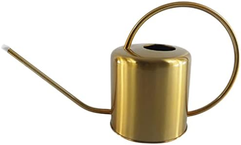 Vintage Brass Metal Long Spout Small Watering Can Houseplants - 1500ml / 51 oz Retro Design with Long Spout Perfect for Kids Stainless Steel Water Can Ideal for Indoor and Outdoor - Image 4