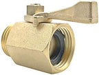 Brass Pipe Fittings 3/4 Inch Brass Water Shut Off Valve Heavy Duty Outdoor Garden Hose Connector Pipe Fitting Repair Fittings(K) - Image 2