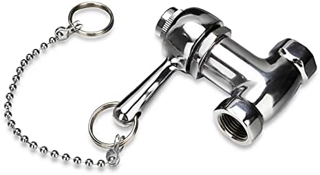 Self-Closing Heavy Duty Shower Valve with Pull Chain, Chrome by Watflow