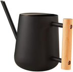 900ml Black Iron Watering Can with Long Spout and Handle by DEARMAMY