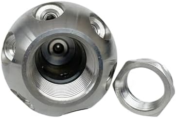 1 inch female 1.5kg 170L/min High Pressure Nozzle Stainless Steel, Pipe Cleaning(170L Foward1 Back7) by Unknown