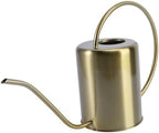 Totority Stainless Steel Watering Kettle Long Spout Pot for Indoor Outdoor Plants Gardening with Ergonomic Handle Practical Brass Watering Can for Home Use by Unknown
