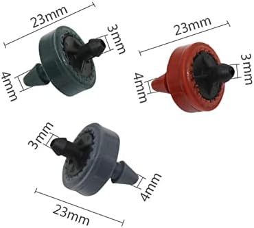 100 Pcs 2L 4L 8L Steady Flow Dripper Pressure Compensating Emitter Durable Drip Irrigation Water Regulator Steady Flow Dripper(Green) - Image 3