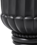 Classic Pedestal Urn Planter, 30 Inch, Black - Image 4