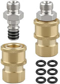 2PCS Airless Paint Sprayer Quick Connect Coupler for Most Airless Sprayers and High-Pressure Hoses, 1/4" Stainless Steel Hose Fitting，Leak-Free, Quick Connection by YIGUCS