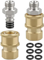 2PCS Airless Paint Sprayer Quick Connect Coupler for Most Airless Sprayers and High-Pressure Hoses, 1/4" Stainless Steel Hose Fitting，Leak-Free, Quick Connection by YIGUCS
