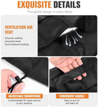 Garden Hose Reel Cover for Giraffe Tools AW40, Wall Mounted Hose Reel Protective Cover, Oxford Fabric Outdoor with Adjustable Drawstring,A Black - Image 3