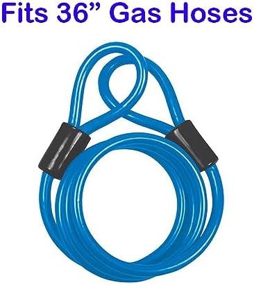 BK Resources Gas Hose Restraining Cable Kit with Mounting Hardware, Fits 36 Inch Long Hose - Image 2
