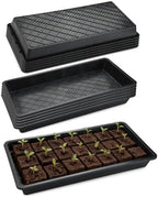 RooTrimmer 10 Pack 1020 Mesh Trays, Extra Strength 1020 Mesh Bottom Trays with Holes, 20'' x 10'', Heavy Duty Propagation Flats for Microgreens, Seed Starting, Soil Blocks, Hydroponics & Wheatgrass by RooTrimmer