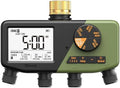 Diivoo 4 Zone Sprinkler Timer with IP68 Waterproof & Large Display by Diivoo