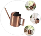 LIOOBO 2pcs Watering Can Indoor Plants Indoor Plant Accessories Water Pot for Plants Plant Water Plants Pitcher Water Can for Plants Watering Pots Light Brown Stainless Steel - Image 3
