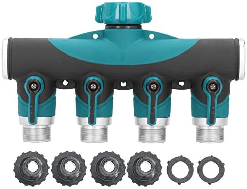 4 Way Hose Splitter Metal Water Valve Connector by Unknown