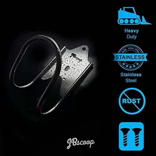 JBscoop Stainless Steel Garden Hose Hanger (Set of 2), for Garden Hose Holder, Rust Free Hose Holder Wall Mount, Heavy Duty Wall Mount Hose Hanger - Image 6