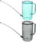 Stainless Steel Watering Can with Long Spout 2 Pack for Indoor Plants by HYTROVE