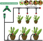 Garden Supplies 50M-5M DIY Drip Irrigation System Automatic Watering Garden Hose Micro Drip Watering Kits with Adjustable Drippers Nozzle(KIT001-40M) - Image 4