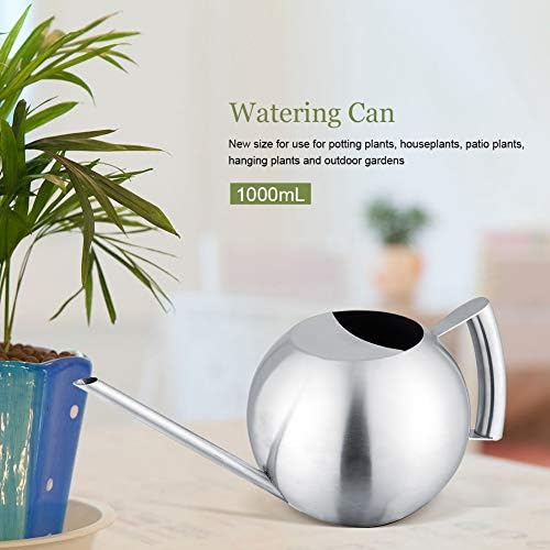 Round Watering Can, 1000mL Steel Long Mouth Small Indoor Pot - Image 7