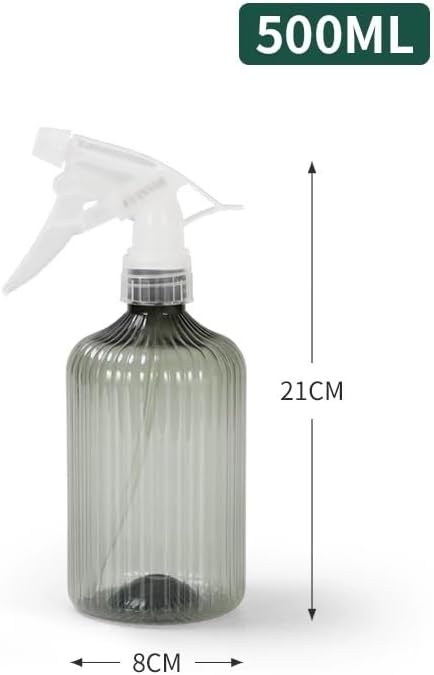 KeuLen Empty Spray Bottle,500 ML Gardening Plant Flower Watering Can Irrigation Sprayer Indoor Household Cleaning(Gray) - Image 2