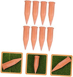 TOYANDONA 8Pcs Ceramic Automatic Watering Device for Flower Pot Plant Red - Image 4