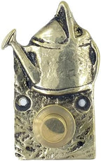 Brass Watering Can Doorbell Button,Wired Wall-Mounted Door Bell Push,Antique Vintage Decorative Entry Door Hardware (Antique Brass) by Anatolica