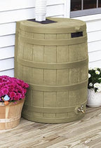Good Ideas Rain Wizard Water Collection Barrel, 50 Gallon, Khaki, 2 Pack - Image 2