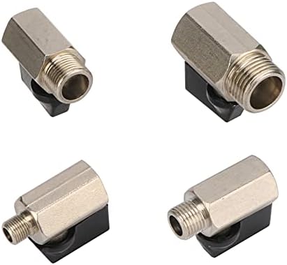 Hose Connector Adapter Garden Irrigation Regulates And Controls Air, Oil And Water 1/8" 1/4" 3/8" 1/2" BSP Male To Female Brass Ball Valve (Color : Gold) - Image 6