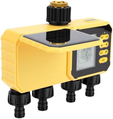 AUNMAS Smart Hose Timer with 4 Zone WiFi Irrigation, Solar Powered - Image 5