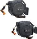 Giraffe Tools AW25 1/2MB Hose Reel PRO Metal Bracket and AW505/8 Garden Hose Reel 5/8" x 115+5 ft by GiraffeTools
