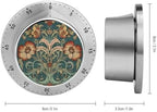 Mechanical Kitchen Timers for Cooking,Red and Brown Printed 60 Minute Magnetic Countdown Timer,Cute Cooking Timers with Alarm,Stainless Steel Time Timer Manual No Batteries Required - Image 2