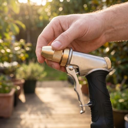 Heavy Duty Metal Spray Nozzle 3 4 Thread Adjustable Watering Patterns - Image 5