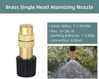 Greenhouse Brass Drip Irrigation Watering Kit System 1/4''Automatic Garden Self Water Flower Lawn Adjustable Dripper Atomizer - Image 3