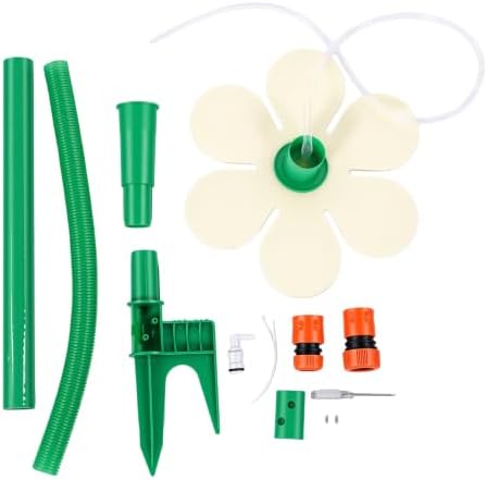 POCREATION Rotating Garden Sprinkler 360 Degree, Dual Peg Base, 41.7 in - Image 6