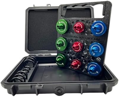 Arbiter Backflow Quick Connect Test Fittings (Aluminum, Complete Set of 9 Fittings in a Holder) by Arbiter