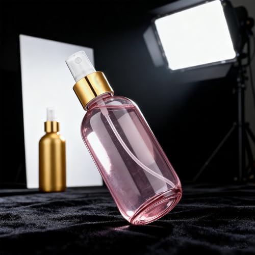 54 Pack 4 oz Small Glass Spray Bottles, Pink Refillable Fine Mist Bottles for Essential Oils, Cleaning Solutions, Perfume, Travel Size Liquid Containers - Image 6
