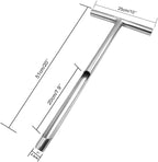 X·CELLENT Soil Probe, Soil Sample Probe 20 Inch with Reusable Soil Sampler Bags,Stainless Steel T-Style Handle Soil Test Kit, for Soil Sampling Plant Care/Agriculture/Garden/Farm(20”S/T-Style） - Image 2