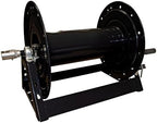 General Pump DHRA50450 3/8" x 450' Black Steel Hose Reel with Flat Sidewalls, A-frame, Pin Lock and Brake and Stainless Steel Swivel Inlet, 5000 Psi (450 Feet Capacity) by AmericanPressureInc