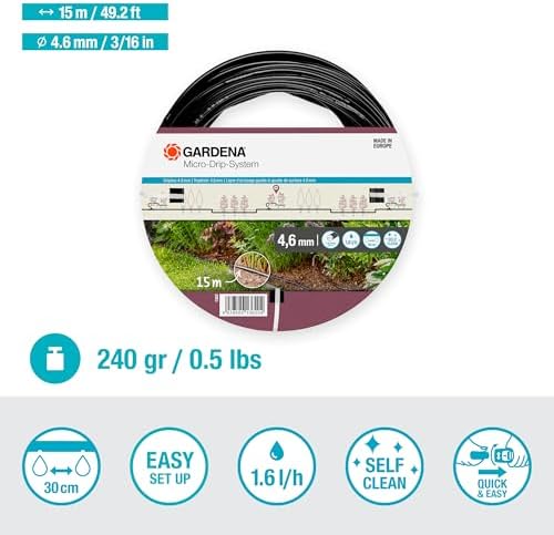 Gardena Above Ground Drip Irrigation Line Micro-Drip-System 3/16" - Image 2