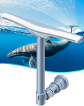 POOLHACKER Original Pool Sprinkler Fountains for Above and In-ground Pools, Adjustable Whale Tail Waterfall Wide Width for Relaxation & Cooling, 10-20 Degrees, Gray by POOLHACKER