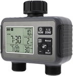 2 Zone Watering Timer with LCD Display, 3/4-1/2 Inch Faucet, Automatic Irrigation Timer for Outdoor Garden and Courtyard - Image 6