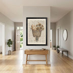 Framed Canvas Wall Art Vintage Bicycle Sunflower Bread Muted Ochre Art Canvas Print Poster Black Frame Wall Decor for Kitchen Rustic Cottagecore Art, Farmhouse Decor - 16x20 Inch - Image 4