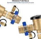MEASUREMAN 1" Pressure Vacuum Breaker Assembly, Heavy-Duty Bronze Backflow Preventer for Sprinkler & Irrigation Systems, Provides Critical Backsiphonage Protection - Image 5