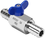 DERNORD 5/8" Hose Barb Ball Valve SS304 Mini Shut Off Ball Valve for Water Gas Fuel Drip Irrigation and Aquariums (Pack of 2) - Image 6