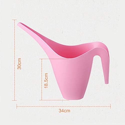 Household Long Mouth Watering Kettle Plastic Watering Can Large Capacity 1.8L Garden Watering Pot (Color : Blue) (Pink) - Image 2