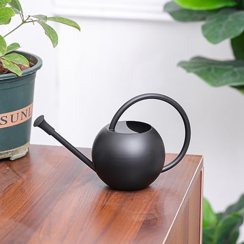 12 oz/350 ml Plant Watering Can, Rustproof Decorative Metal Indoor Watering Cans for House Plants with Long Spout,Small Durable Modern Water Can for Plants for Outdoor Flower Garden Gardening - Image 3