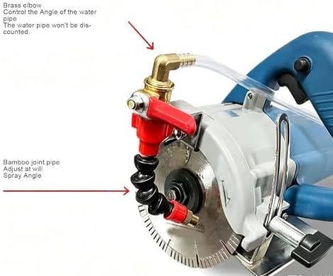 Luocute Brass Water Spray Nozzle with 10M Hose for Angle Grinder - Image 5