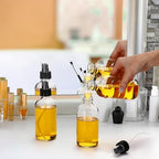 Norme 12 Pcs 8 oz Glass Spray Bottles, Funnels and Labels, Clear, Stylish - Image 6