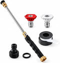 2026 Upgraded Jet Nozzle Power Washer for Garden Hose Includes 2 High-Pressure Nozzles 2× Rubber O‑ring seal 1x plumber's tape and Quick Connectors | Hydro Jet High Pressure Washer Tools by SUAHX